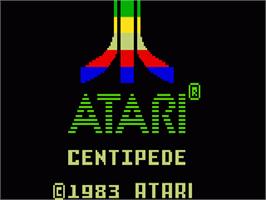 Title screen of Centipede on the Mattel Intellivision.