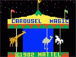 Title screen of Magic Carousel on the Mattel Intellivision.
