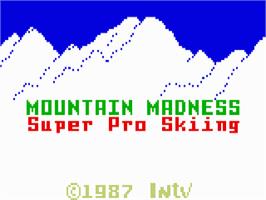 Title screen of Mountain Madness: Super Pro Skiing on the Mattel Intellivision.