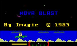 Title screen of Nova Blast on the Mattel Intellivision.