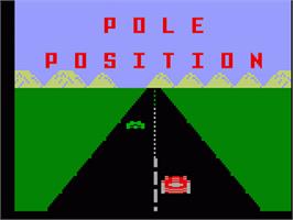 Title screen of Pole Position on the Mattel Intellivision.