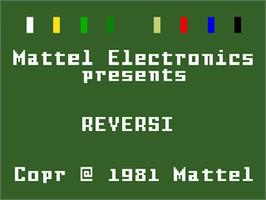 Title screen of Reversi on the Mattel Intellivision.