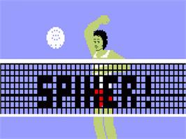Title screen of Spiker on the Mattel Intellivision.