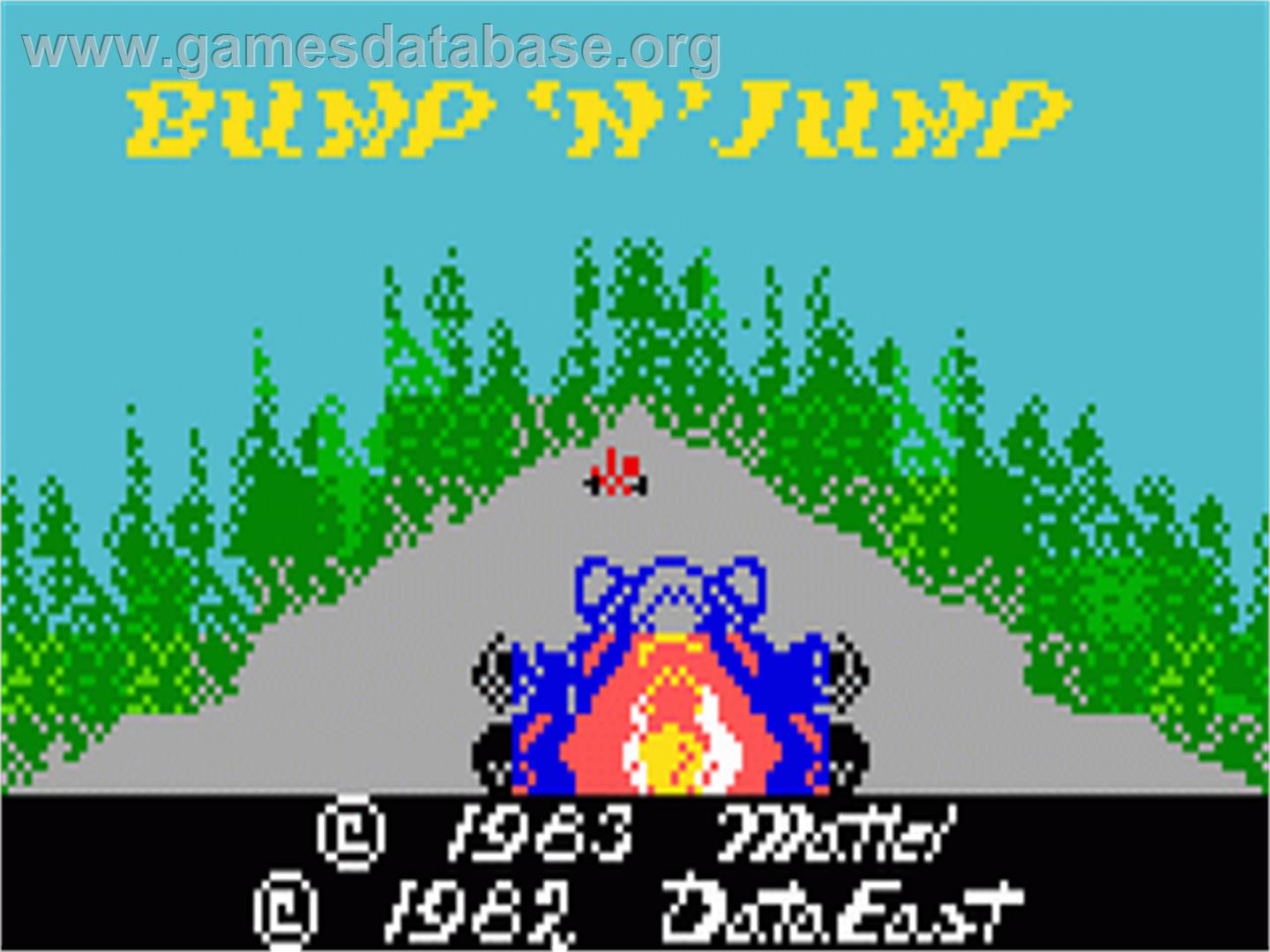 Bump 'n' Jump - Mattel Intellivision - Artwork - Title Screen