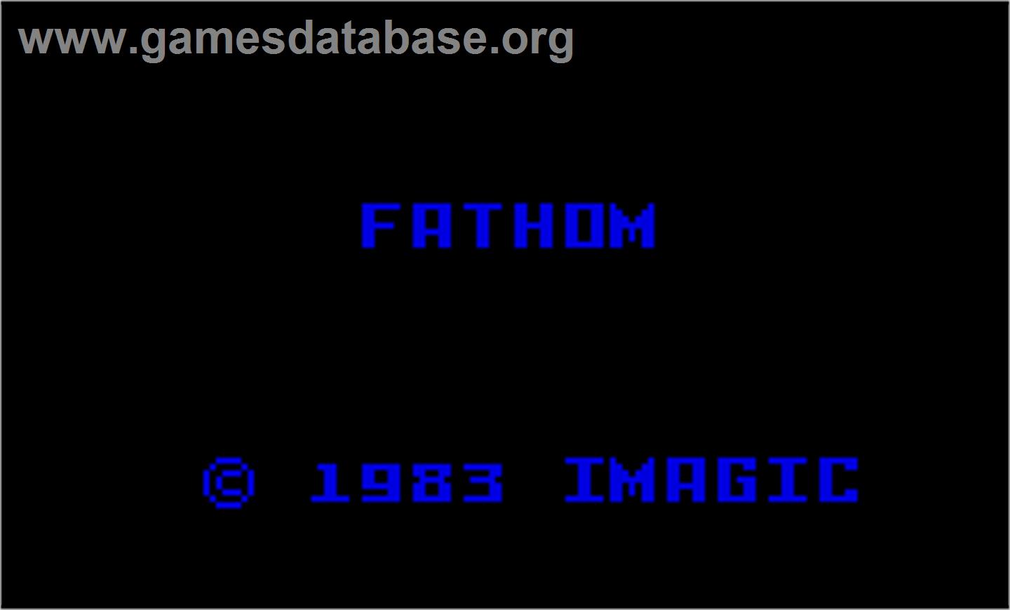 Fathom - Mattel Intellivision - Artwork - Title Screen