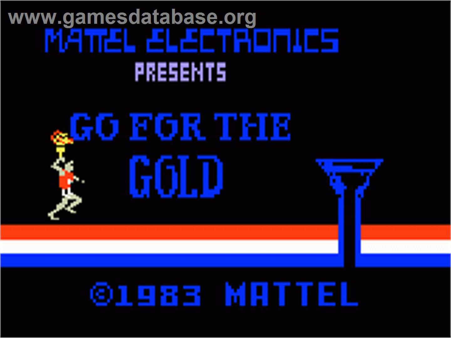 Go For the Gold - Mattel Intellivision - Artwork - Title Screen
