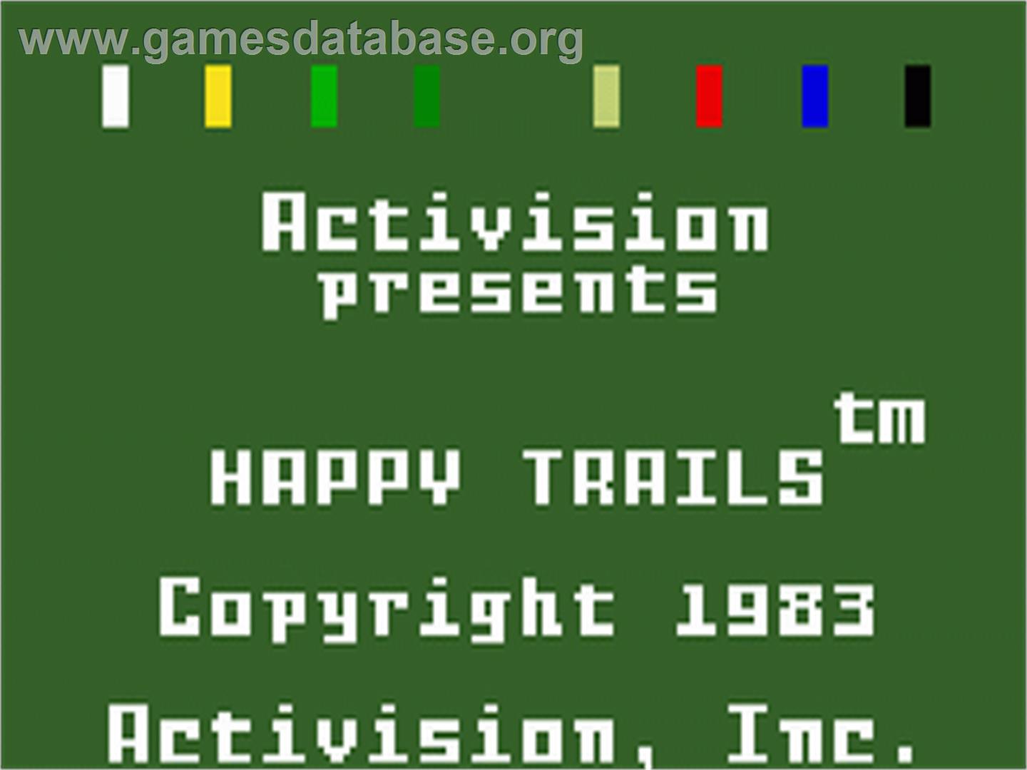 Happy Trails - Mattel Intellivision - Artwork - Title Screen