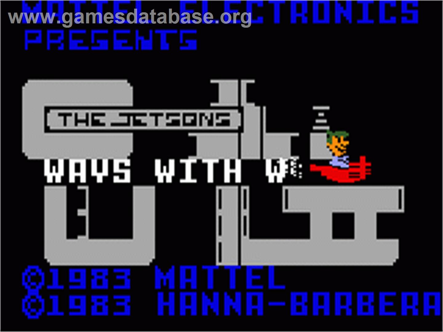 Jetsons' Ways With Words - Mattel Intellivision - Artwork - Title Screen