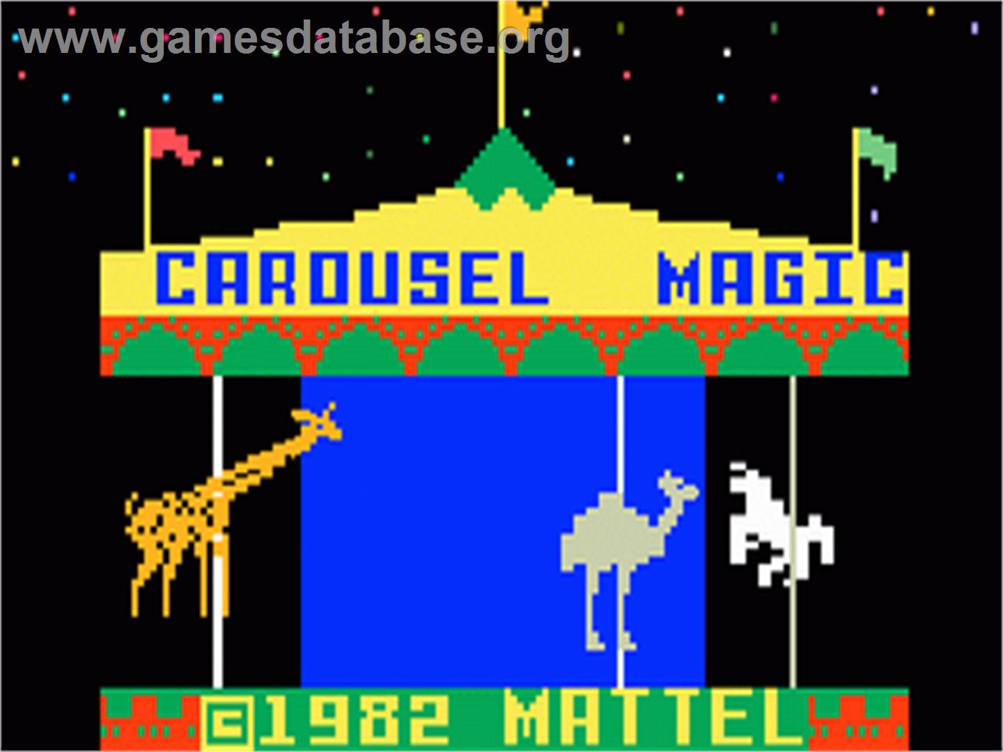 Magic Carousel - Mattel Intellivision - Artwork - Title Screen