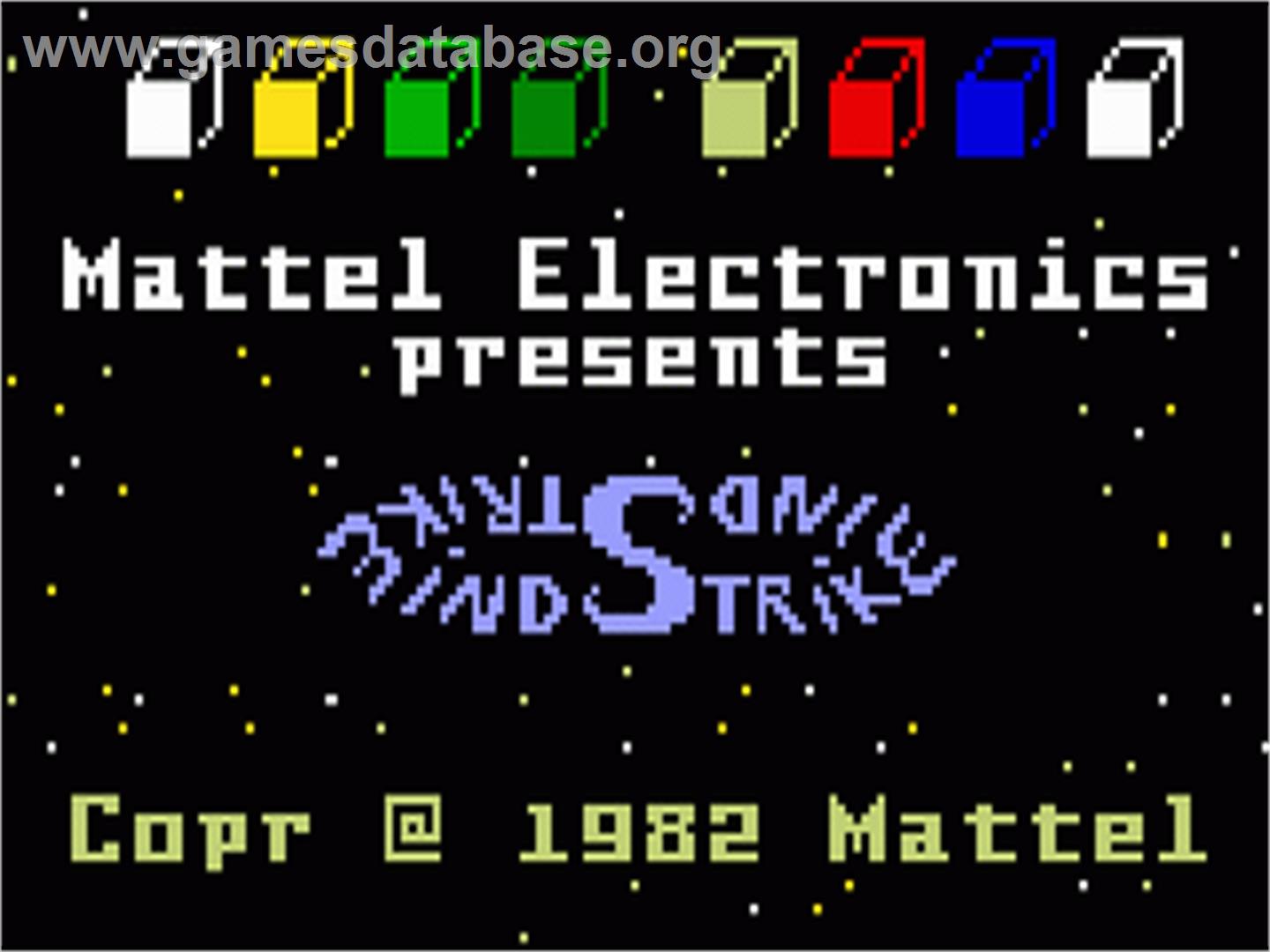 Mind Strike - Mattel Intellivision - Artwork - Title Screen