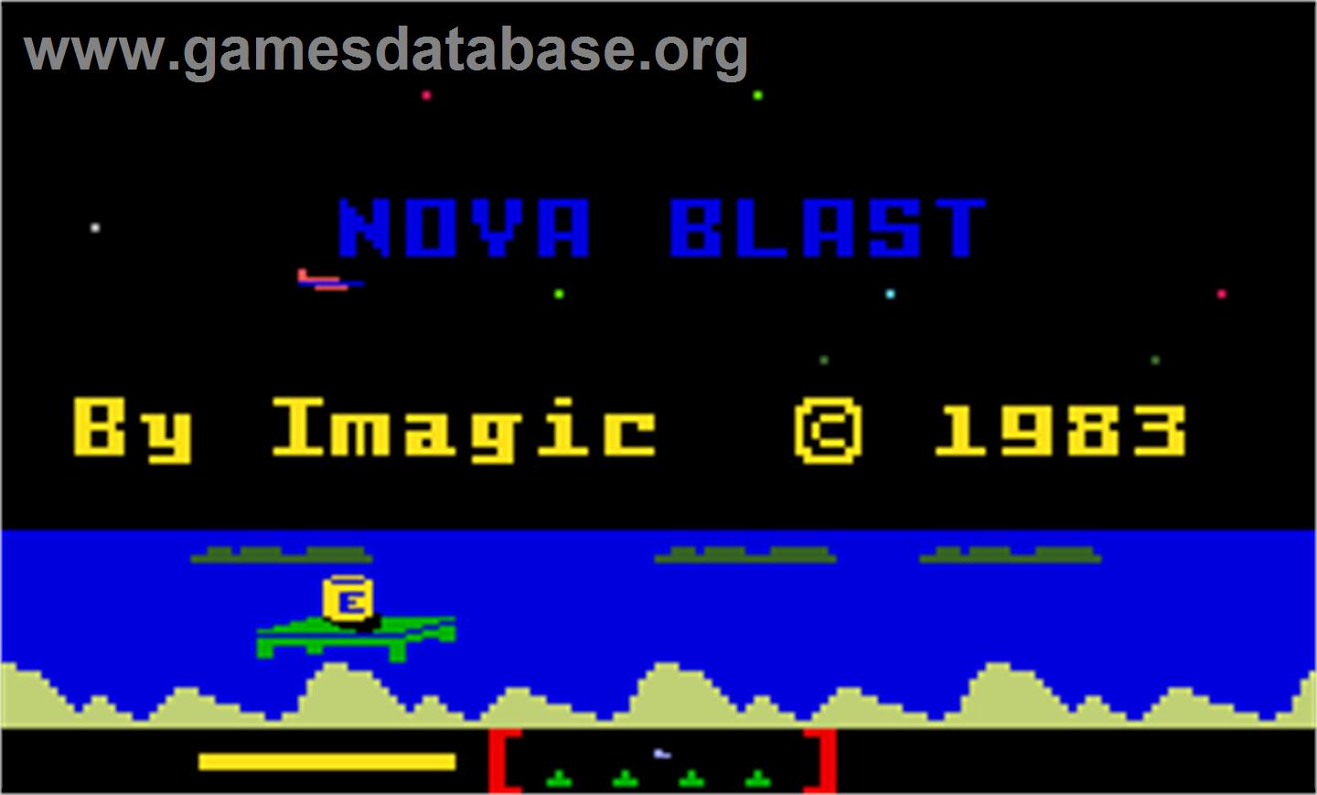 Nova Blast - Mattel Intellivision - Artwork - Title Screen