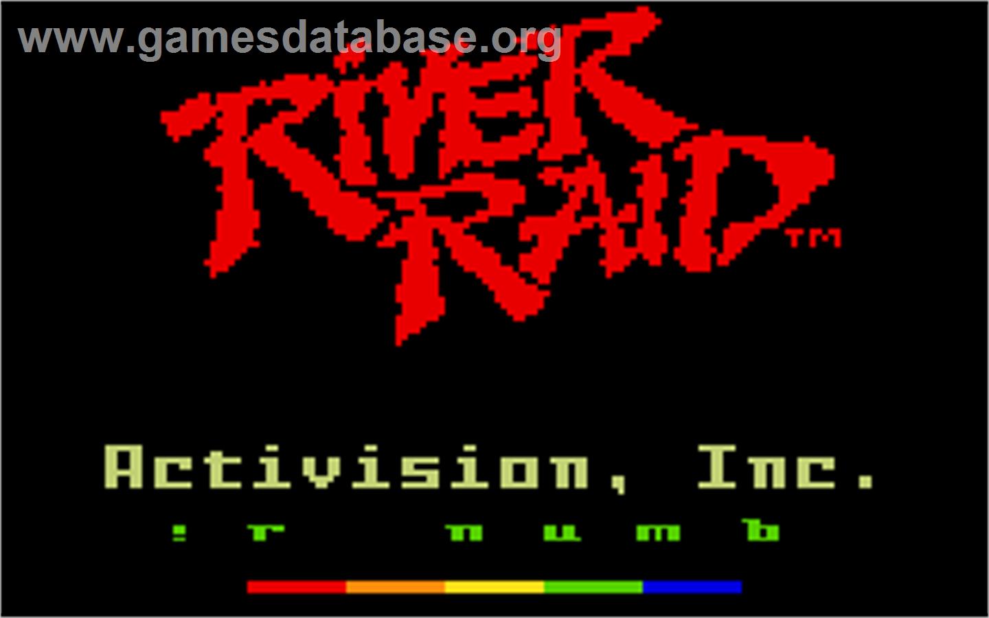 River Raid (Version 1) - Mattel Intellivision - Artwork - Title Screen