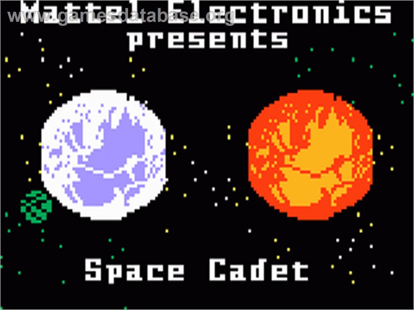 Space Cadet - Mattel Intellivision - Artwork - Title Screen