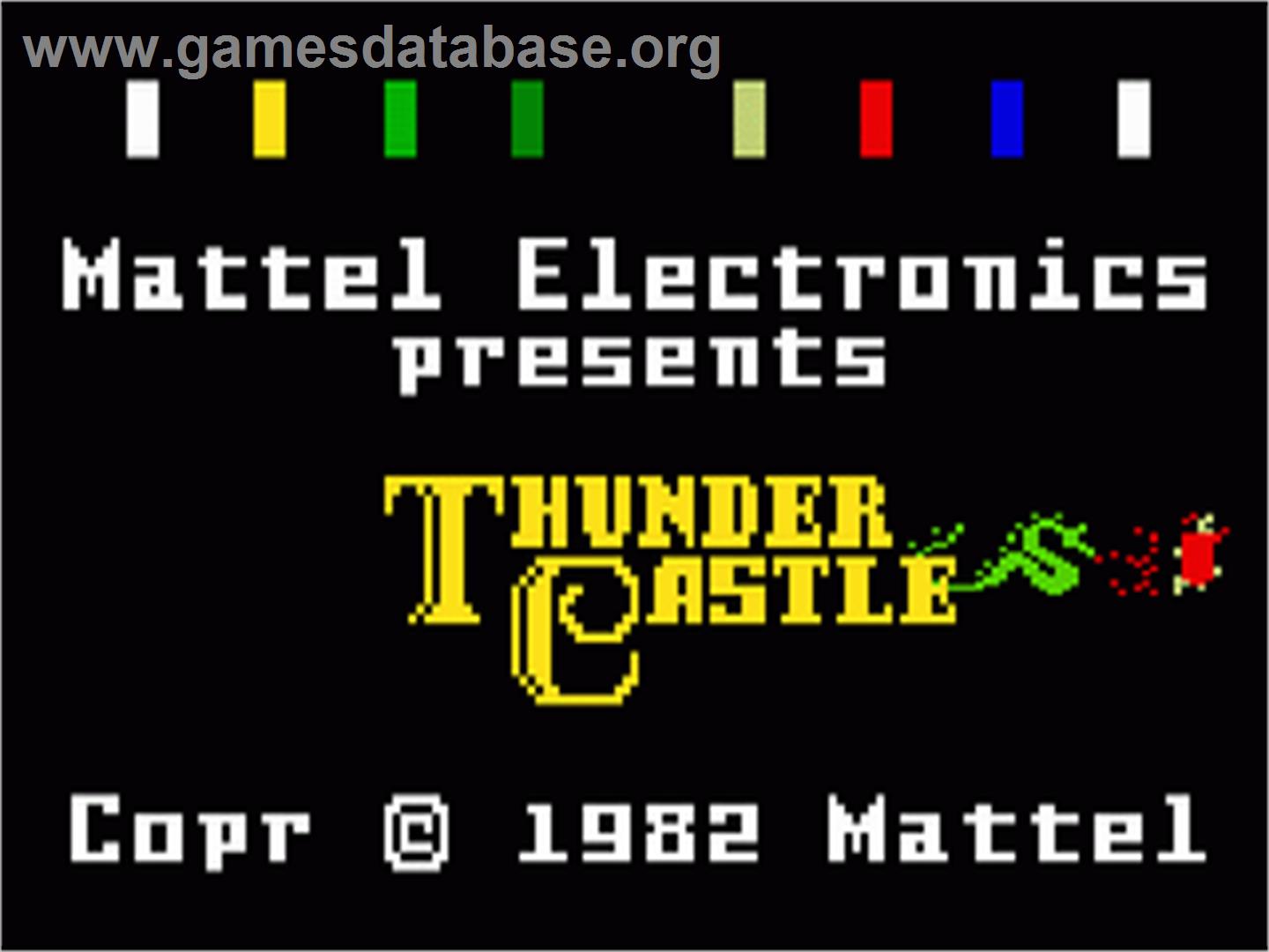 Thunder Castle - Mattel Intellivision - Artwork - Title Screen