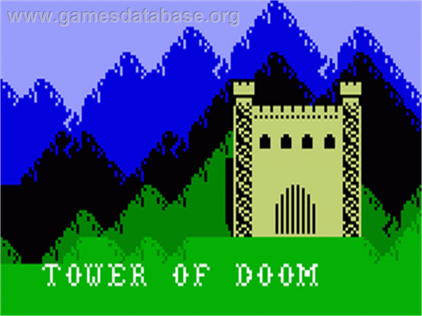 Tower of Doom - Mattel Intellivision - Artwork - Title Screen