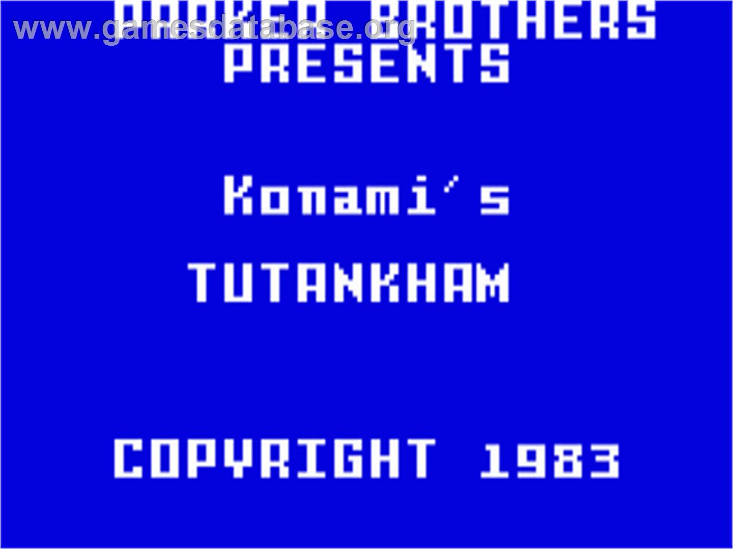 Tutankham - Mattel Intellivision - Artwork - Title Screen
