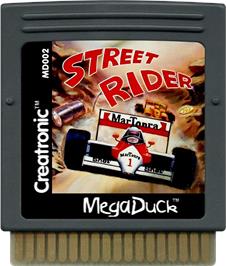 Cartridge artwork for Street Rider on the Mega Duck.