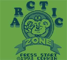 Title screen of Arctic Zone on the Mega Duck.
