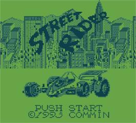 Title screen of Street Rider on the Mega Duck.