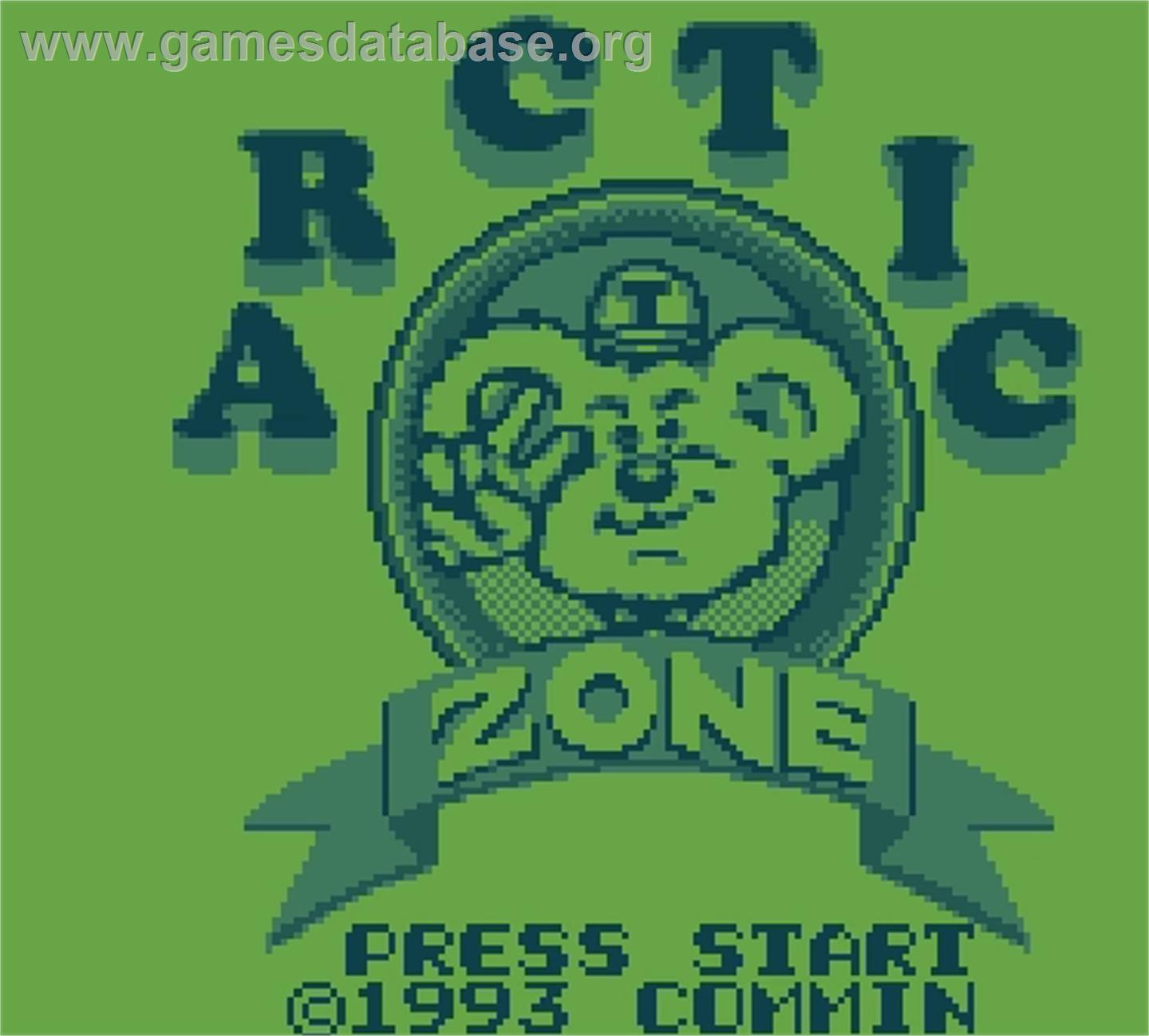 Arctic Zone - Mega Duck - Artwork - Title Screen