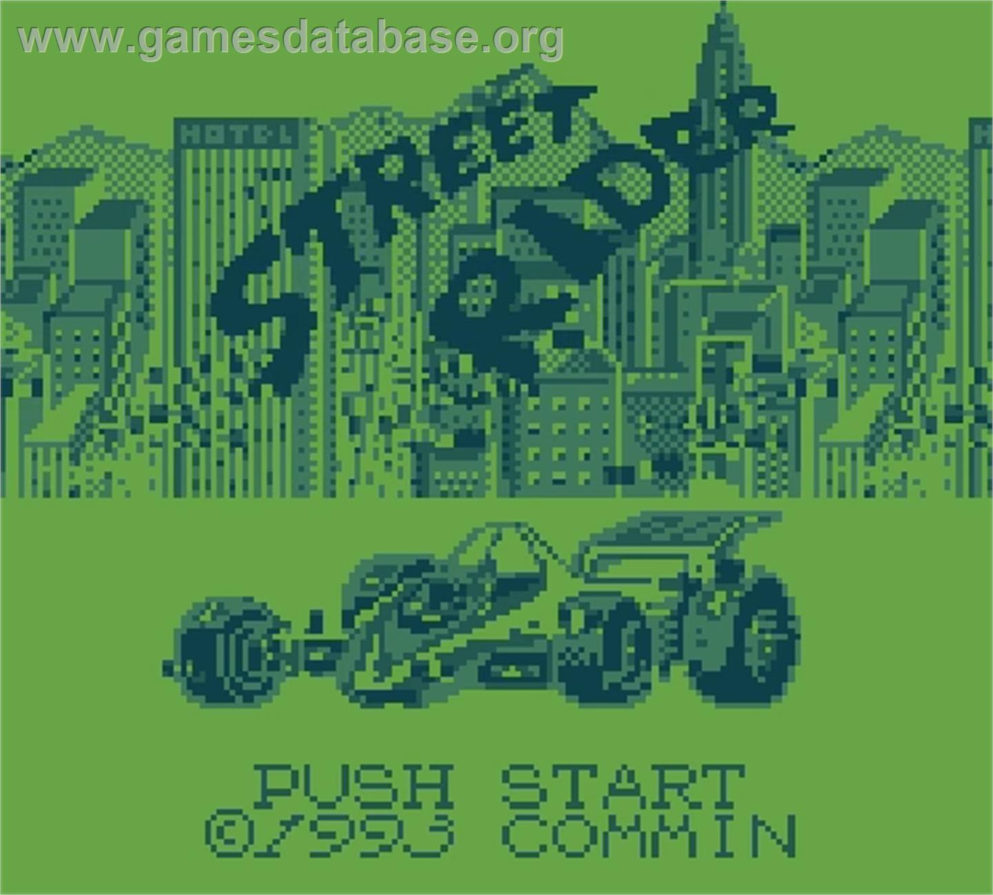 Street Rider - Mega Duck - Artwork - Title Screen
