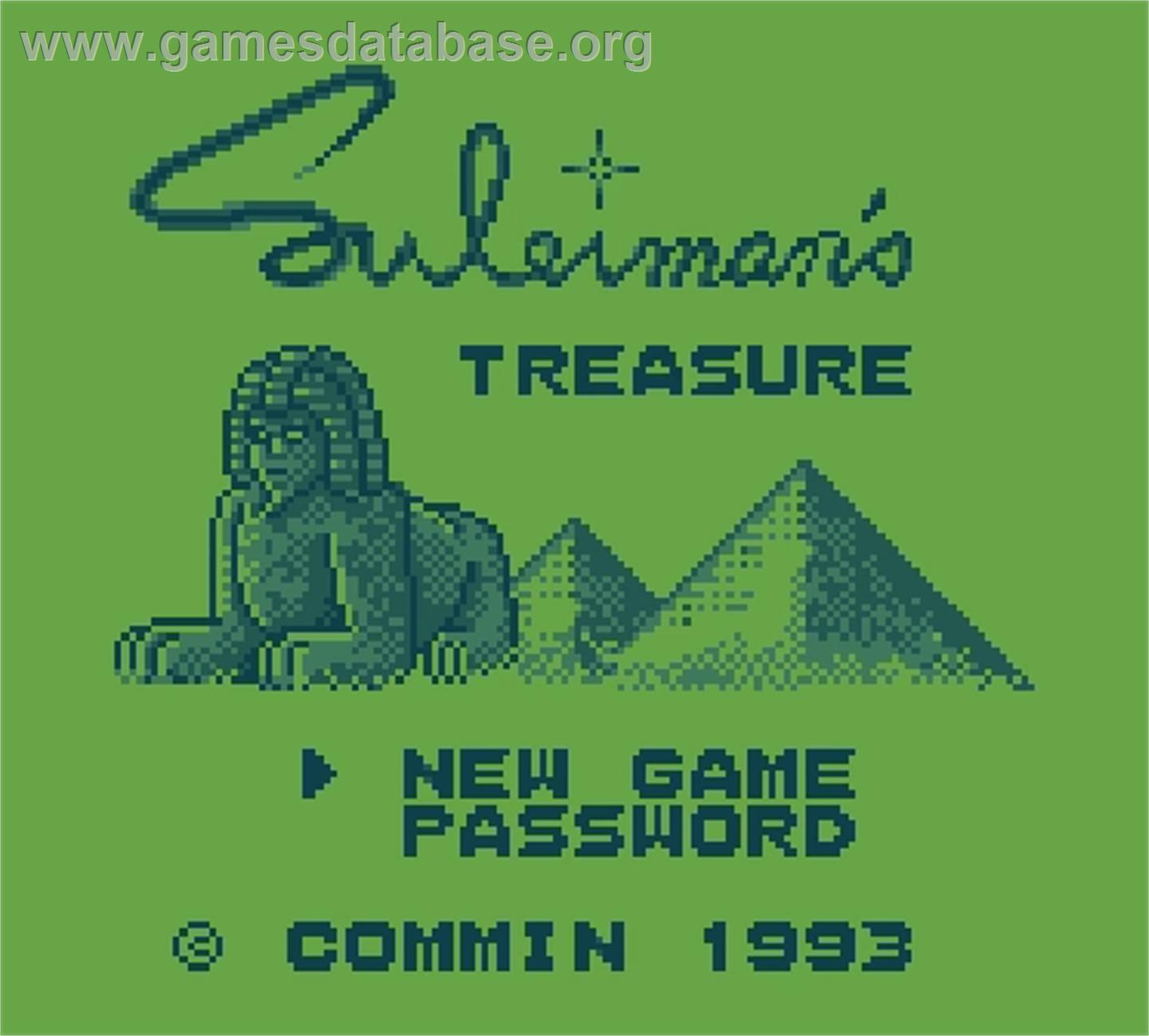 Suleimans Treasure - Mega Duck - Artwork - Title Screen