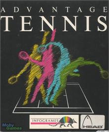 Box cover for Advantage Tennis on the Microsoft DOS.