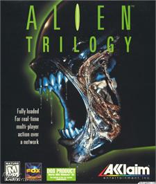 Box cover for Alien Trilogy on the Microsoft DOS.