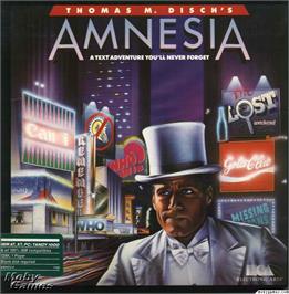 Box cover for Amnesia on the Microsoft DOS.