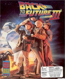 Box cover for Back to the Future Part III on the Microsoft DOS.