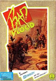 Box cover for Bad Blood on the Microsoft DOS.