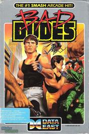 Box cover for Bad Dudes on the Microsoft DOS.