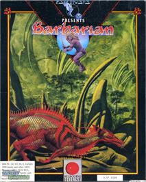 Box cover for Barbarian on the Microsoft DOS.