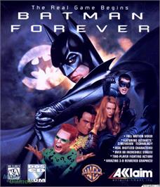 Box cover for Batman Forever on the Microsoft DOS.