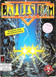 Box cover for Battlestorm on the Microsoft DOS.