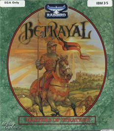 Box cover for Betrayal on the Microsoft DOS.