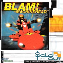 Box cover for Blam! Machinehead on the Microsoft DOS.