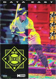 Box cover for Bo Jackson Baseball on the Microsoft DOS.