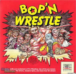Box cover for Bop'N Wrestle on the Microsoft DOS.
