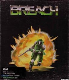 Box cover for Breach on the Microsoft DOS.
