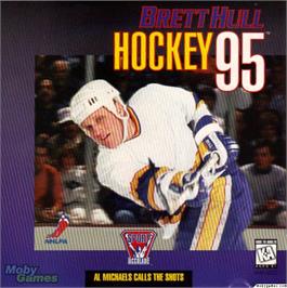 Box cover for Brett Hull Hockey 95 on the Microsoft DOS.