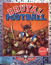 Box cover for Brutal Sports Football on the Microsoft DOS.