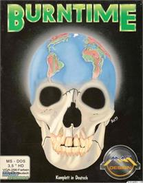 Box cover for Burntime on the Microsoft DOS.