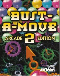 Box cover for Bust-A-Move 2 on the Microsoft DOS.