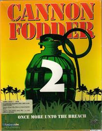 Box cover for Cannon Fodder 2 on the Microsoft DOS.