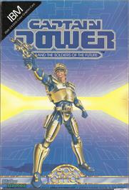 Box cover for Captain Power and the Soldiers of the Future on the Microsoft DOS.