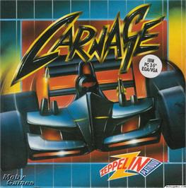 Box cover for Carnage on the Microsoft DOS.