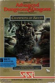 Box cover for Champions of Krynn on the Microsoft DOS.