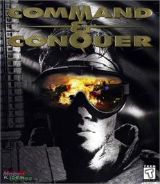 Box cover for Command & Conquer on the Microsoft DOS.