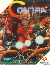 Box cover for Contra on the Microsoft DOS.